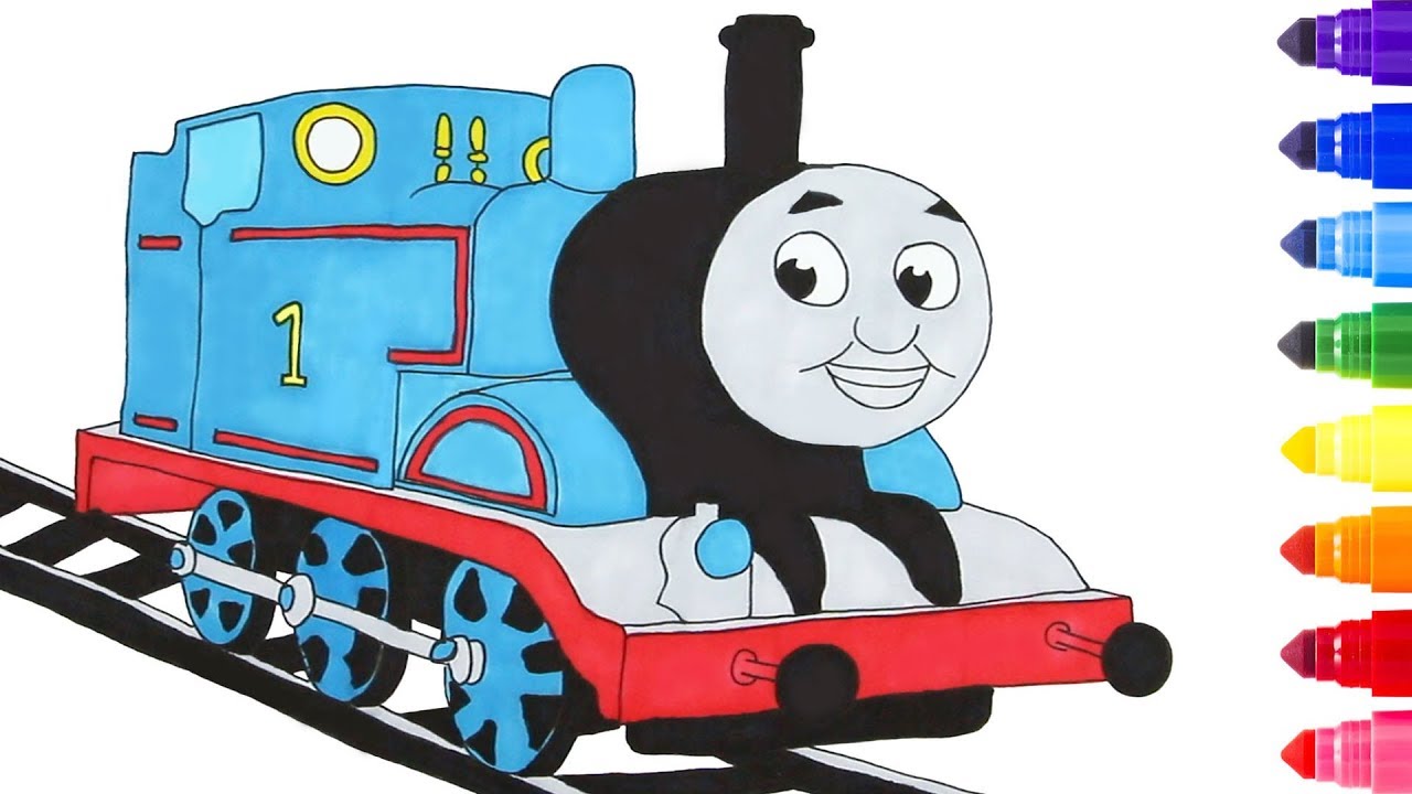 thomas train drawing for kids