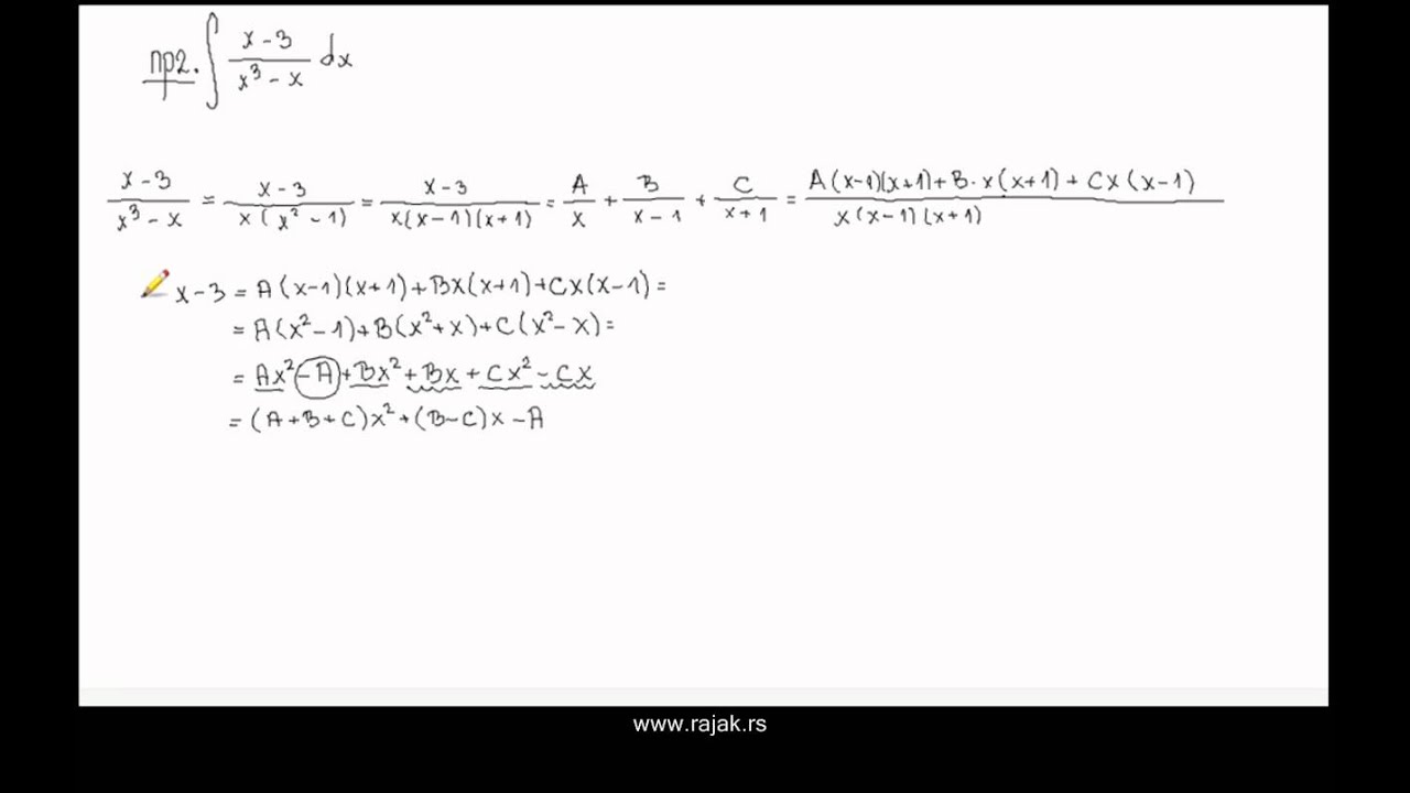 Интеграција рационалних функција 2
