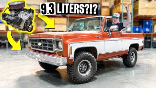 9.3 Liter V8 Zacs Squarebody K5 Gets a HUGE Motor Swap