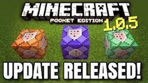 New Minecraft PE Update 1.0.5 COMMAND BLOCKS