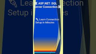 Celebrity 💥 ASP.NET :SQL Server Connection💥#Shorts Net Worth