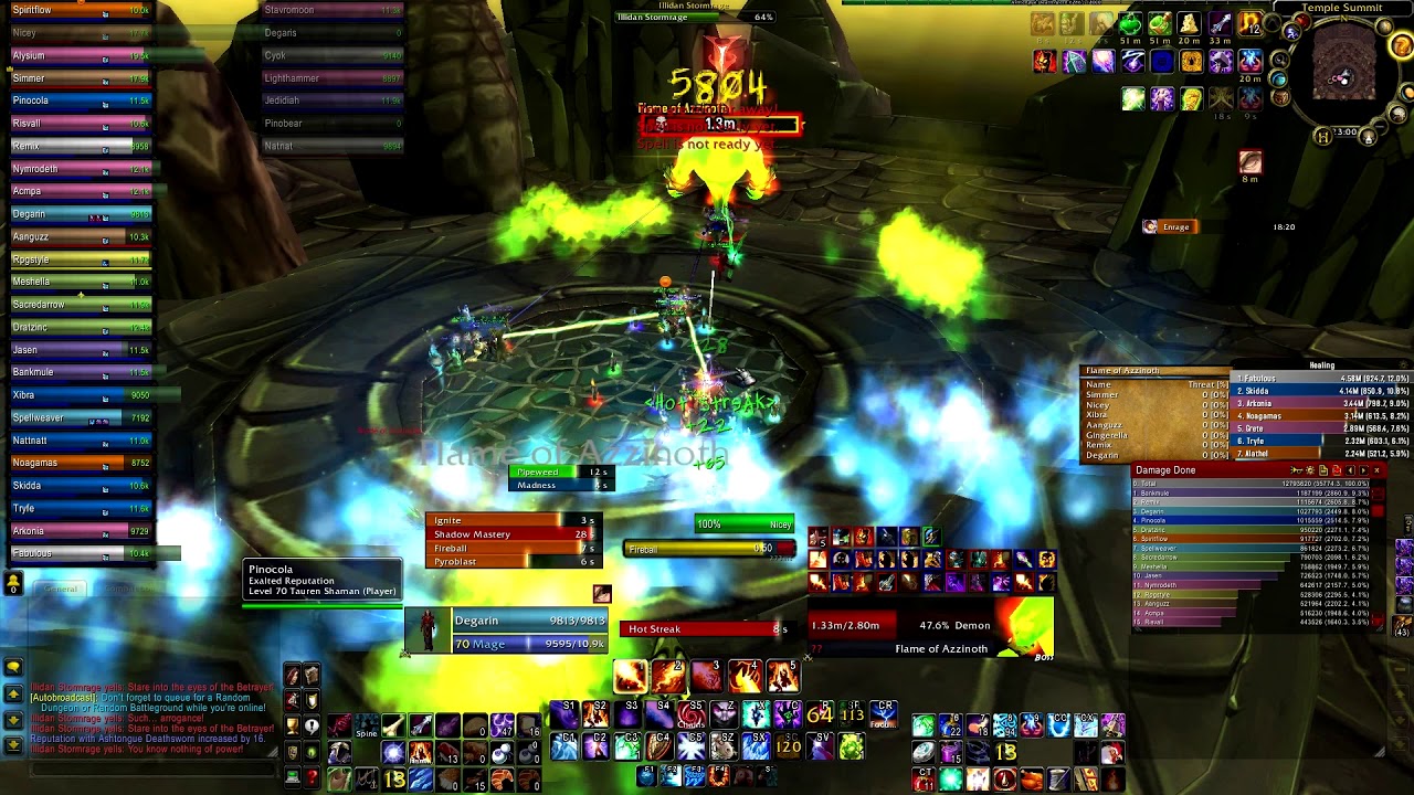 Illidan Stormrage vs Exalted Reputation (PrimalWoW)