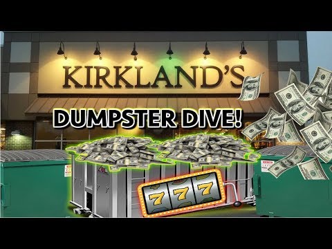 WE HIT THE LOTTERY AGAIN! ? DUMPSTER DIVING AT KIRKLANDS!