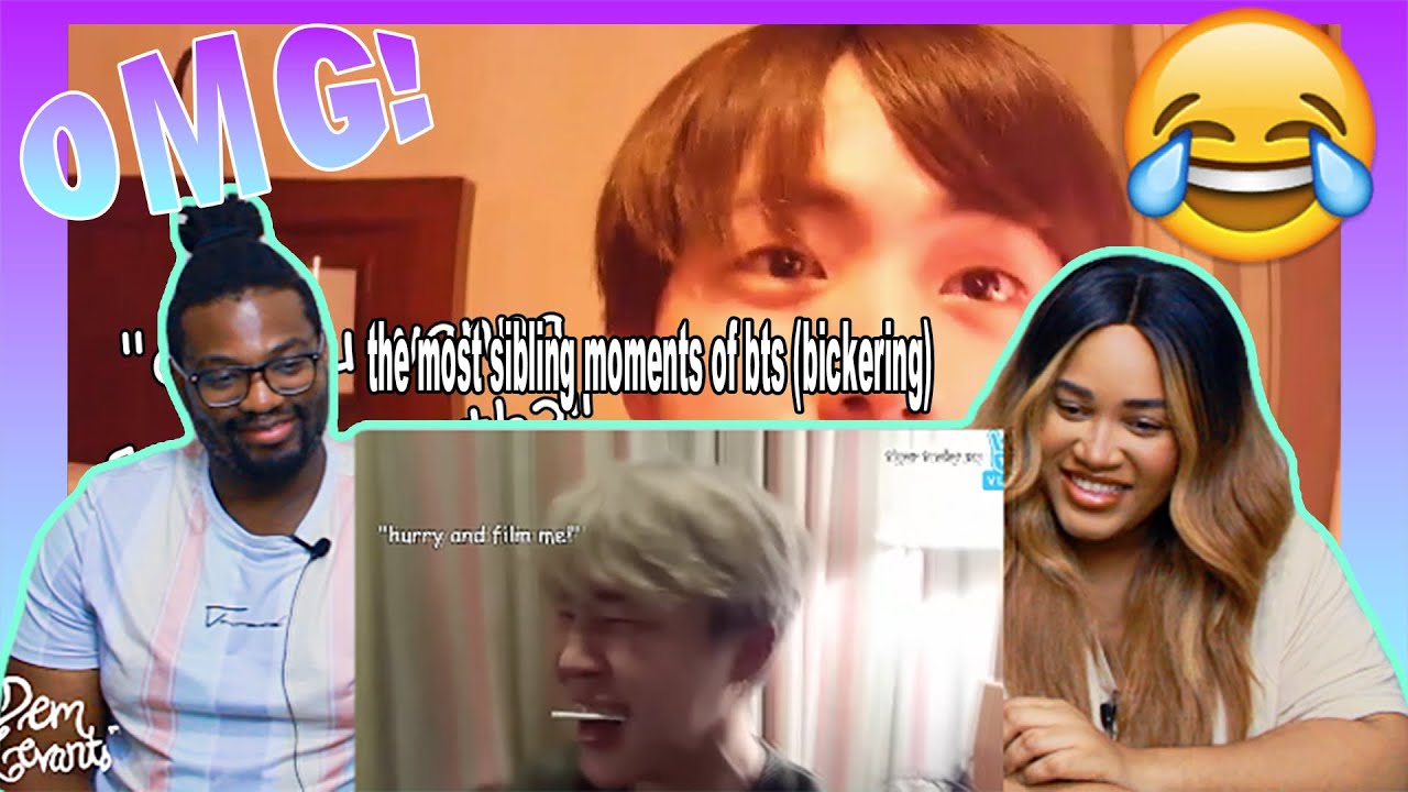 The most sibling moments of bts (bickering)| REACTION - YouTube