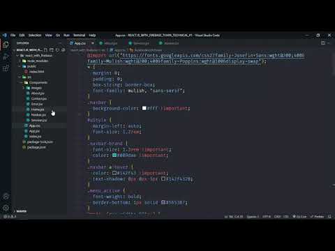 React.js with firebase and material ui