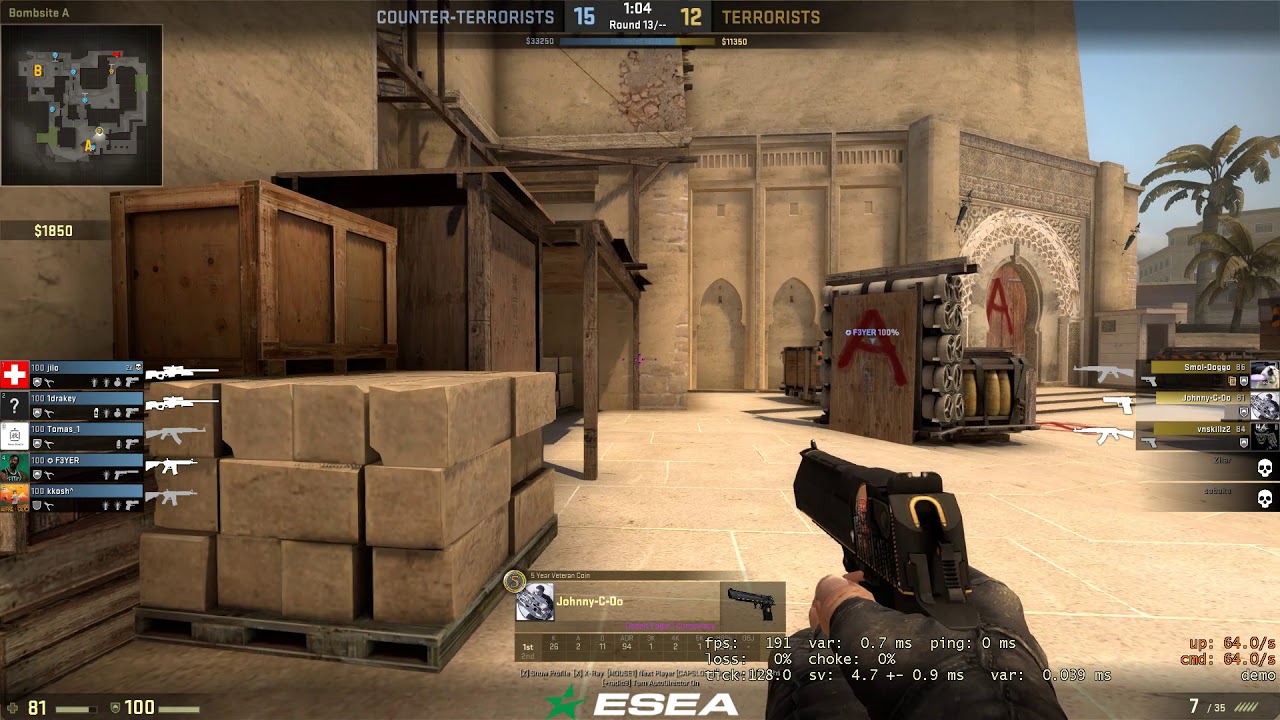 CS - GO MIRAGE ESEA ACE