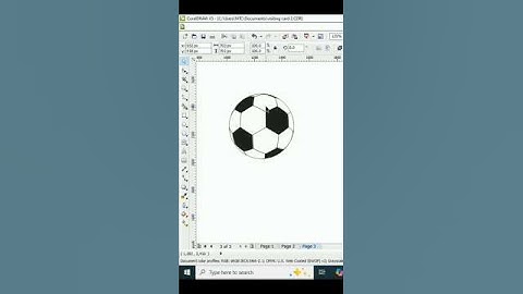 Coreldraw Tutorial | How To Create Futball design in Coreldraw |coreldraw designs #coreldraw #shorts