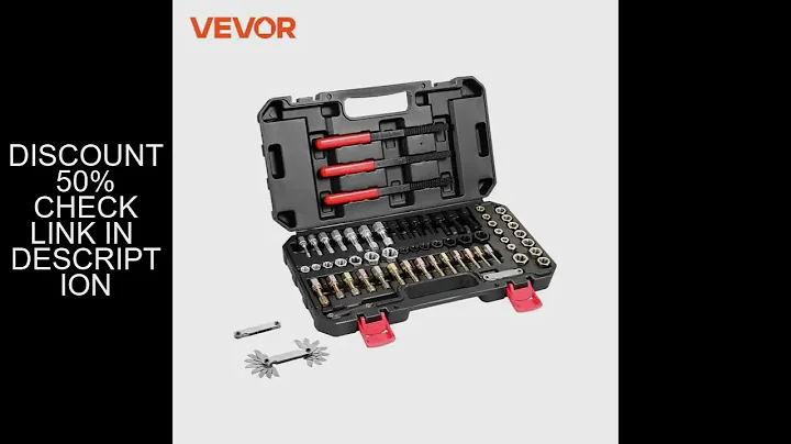 VEVOR Thread Chaser Set UNC UNF Metric Thread Restorer Tool Rethreading Tool Kit Heat Treated Steel