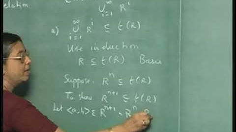 CS6063: Discrete Mathematical Structures | Lec 20: Closure of Relations (Contd.)