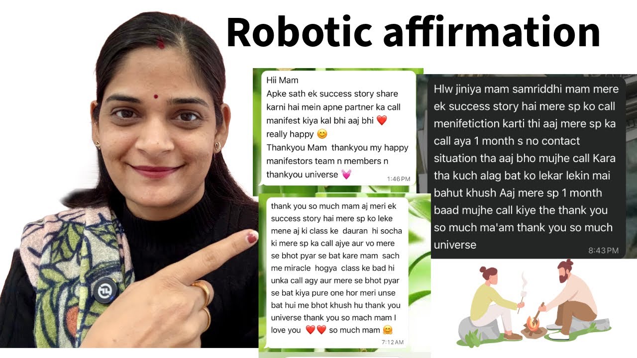 Robotic affirmation for No contact situations | Use smart affirmations #affirmations #specificperson