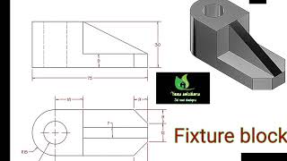 AutoCAD Mechanical Modeling and Visualization Fixture Block