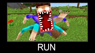 Minecraft wait what meme part 180 (scary Steve)