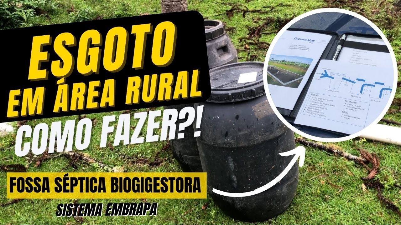 Área rural: como fazer o tratamento de esgoto?