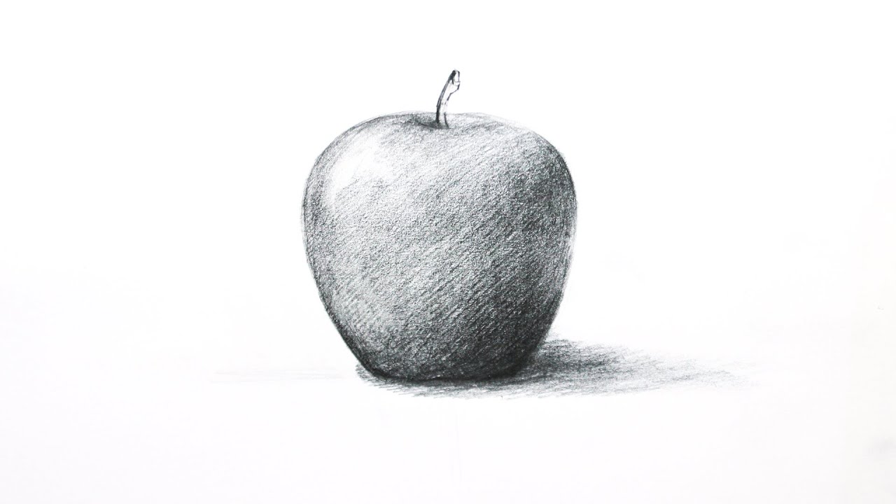 How to draw an apple | Apple drawing | Apple sketch | Draw apple | Apple  outline - YouTube