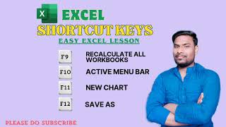 Microsoft Excel Shortcut Keys 🔥 | Part - 9 |