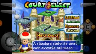 Mario Tennis - All Tennis Courts Unlocked Instantly