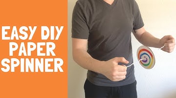 Easy To Make Paper Spinner // Kids STEAM + STEM Craft