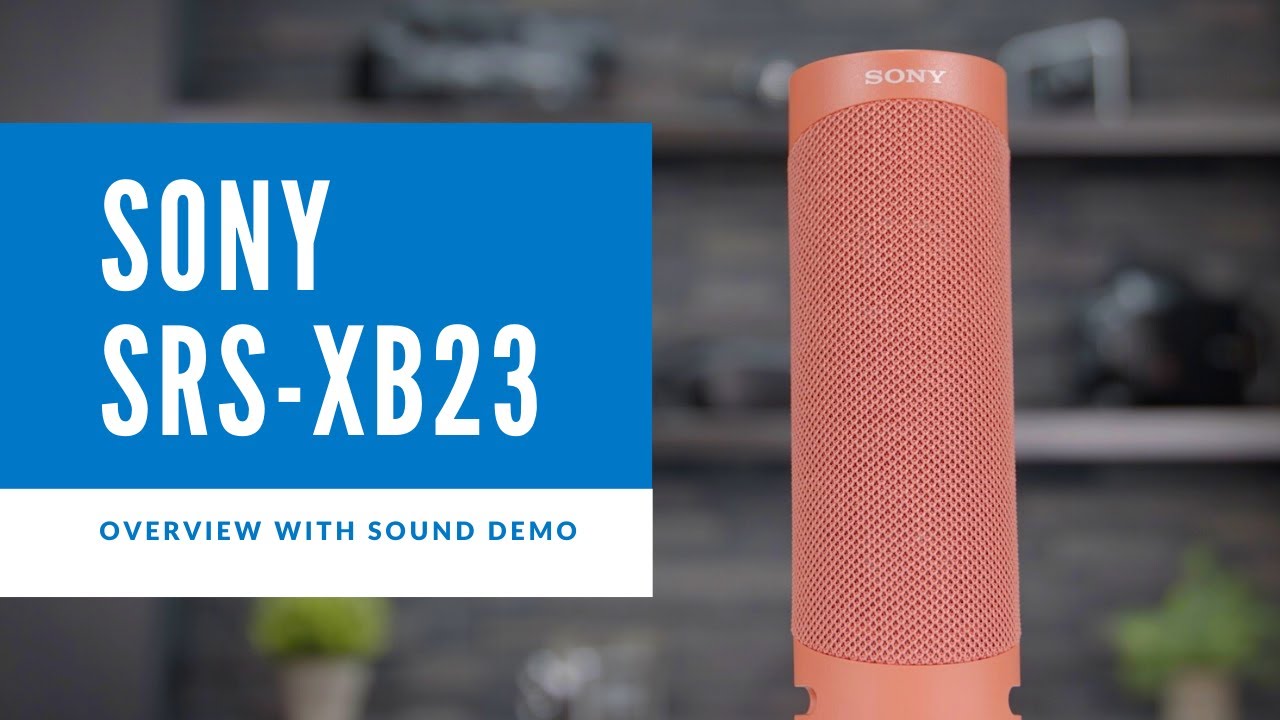 Sony Bluetooth Speaker SRS-XB23 Overview With Sound Demo