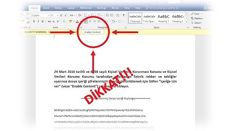 Office belgelerindeki tehlike
