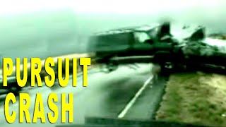 RENEGADE PLOWS INTO COPS AT 70 MPH!