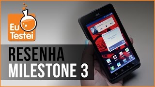Milestone 3 Motorola Smartphone - VΓdeo Resenha EuTestei Brasil