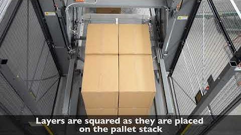 Case palletizer for large cases - From A-B-C Packaging Machine