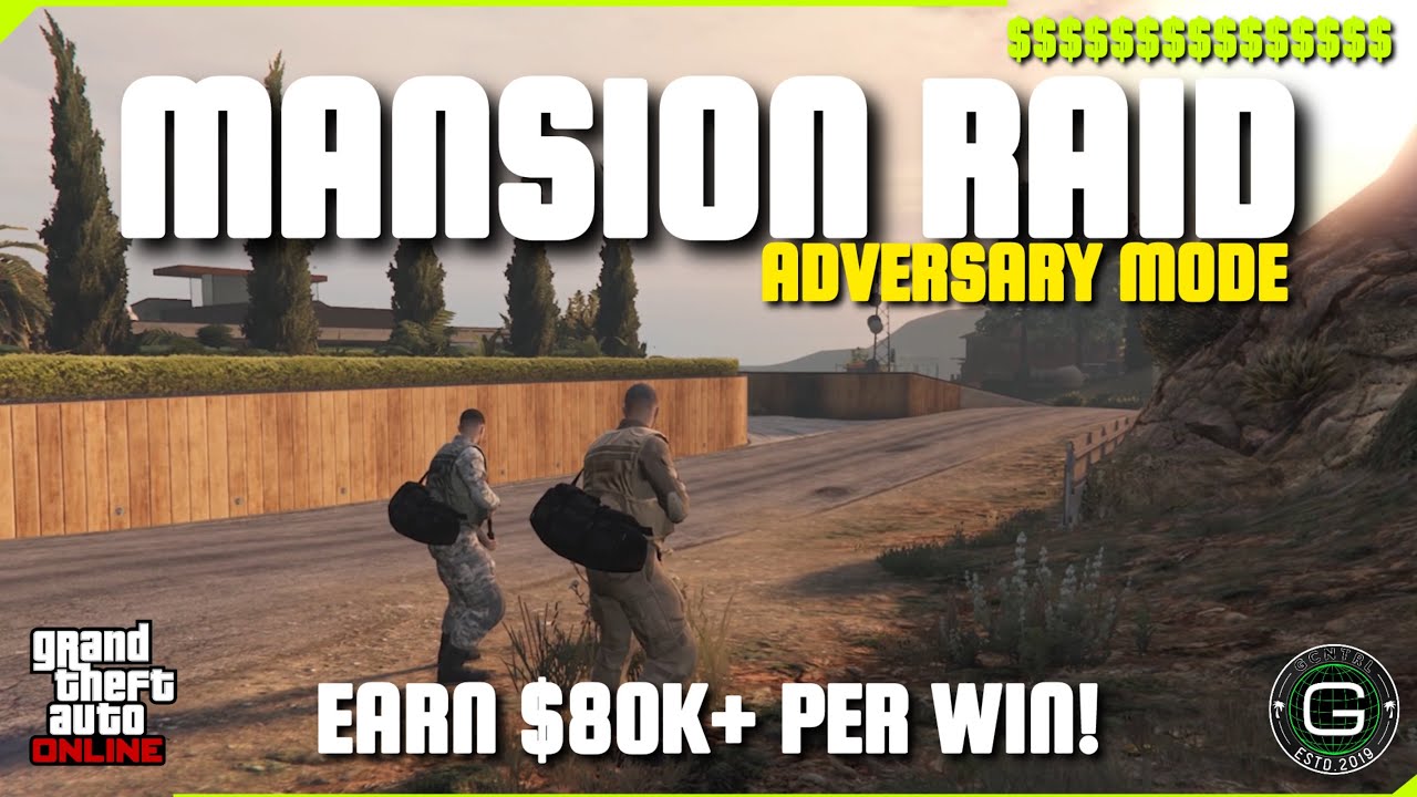 GTA 5 ONLINE MANSION RAID ADVERSARY MODE YouTube 