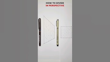 How to draw in perspective: divide anything #shorts