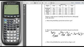 STA2023 Chapter 5 Video 3 Probabilities from Two Way Tables