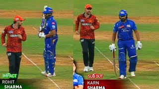 Watch : Travis Head Abusing Rohit Sharma After Taking His Catch in MI vs SRH Match Today