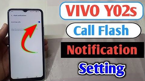 Vivo Y02s me Call Flash light Setting | How to set Notification Flashlight in vivo y02s mobile