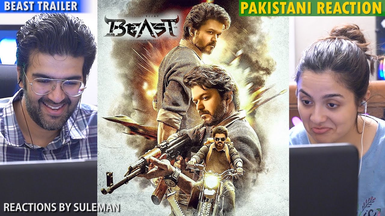 Pakistani Couple Reacts To Beast Trailer | Thalapathy Vijay | Sun Pictures | Nelson | Pooja Hedge