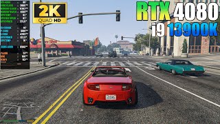 Grand Theft Auto V : RTX 4080 + i9 13900K ( 1440p Ultra Settings )