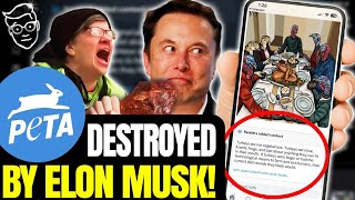 PETA Gets SMOKED By Elon Musk: 'Yes, Turkeys Would Eat Humans' | Greatest Fact-Check in History 🔥