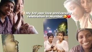 Mumbai trip ♥️🥳 enga 3rd  love anniversary enjoy panna poonum 🥰