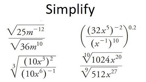 Grade 11 Functions - Simplifying Exponential Expressions (Ch 4.4)