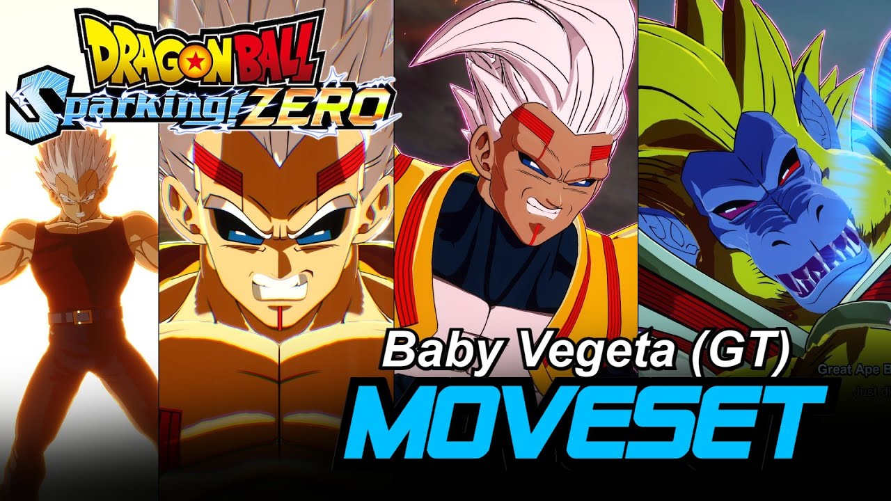 Baby Vegeta (GT) Moveset - DRAGON BALL: Sparking! ZERO | Japanese - 4K 60FPS