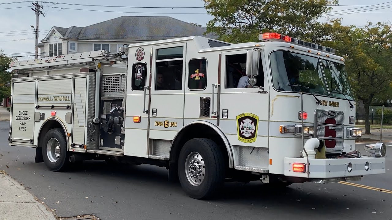 New Haven Fire Department Engine 6 Responding - YouTube