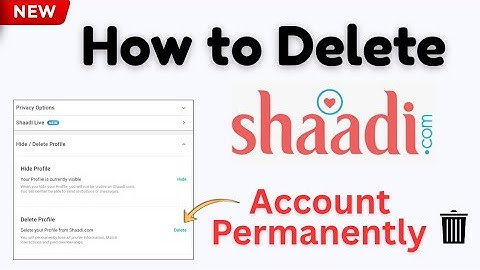 Shaadi.com account kaise delete kare ll how to delete shaadi.com account permanently 