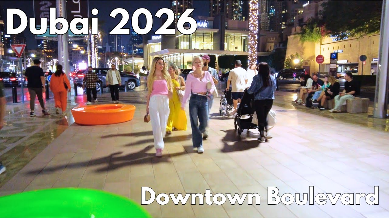 [4K] Friday Night Walk Through Downtown Dubai 🌃 | Full Walking Tour