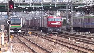 E233系E08編成+E231系S21編成&EH500 27+コキ 大宮にて