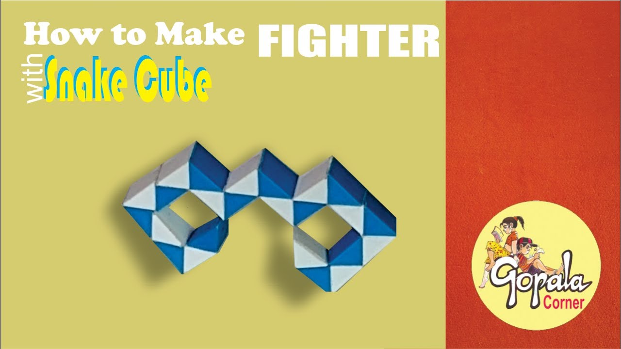 How to Make FIGHTER with Snake Cube Solve Rubik Snake Cube YouTube