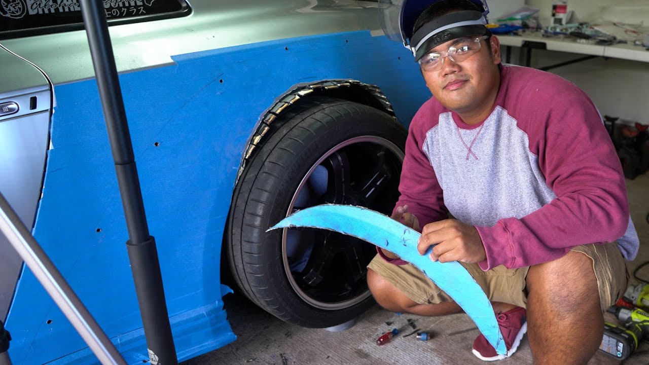 CUTTING FENDERS OFF My WIDEBODY GTR! **Widebody Kit Install
