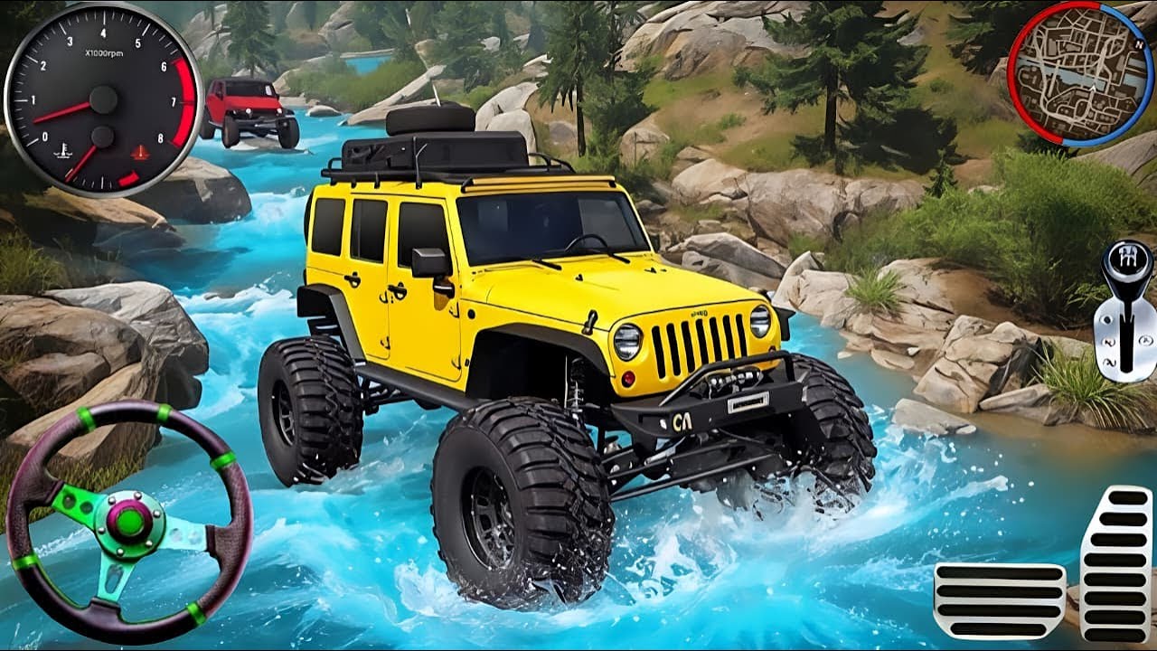 4x4 Offroad Jeep Driving Simulator 3D - Drive SUV 4x4 jeep Offroad Game - Android GamePlay