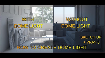 dome light vray sketchup tutorial | SKETCHUP | HOW TO CREATE DOME LIGHT| VRAY 6 | SETTING RENDERING