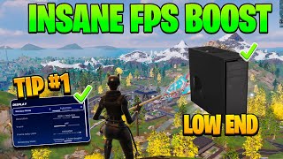 How To Boost FPS &amp; Reduce Input Delay in Fortnite Low End PC! ✅ (HUGE FPS BOOST)