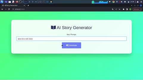 Story Generator With AI by shellbee