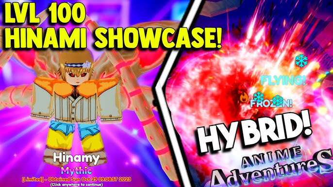 EVOLVED LIMITED MORIA SHOWCASE IN ANIME ADVENTURES [Roblox] 