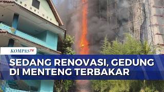 Fire Strikes Building Under Renovation in Cikini, Flames Nearly Spread to School | KOMPAS PETANG