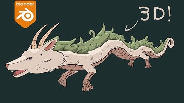 How to Make an Anime Style Dragon in Blender! (Tutorial)